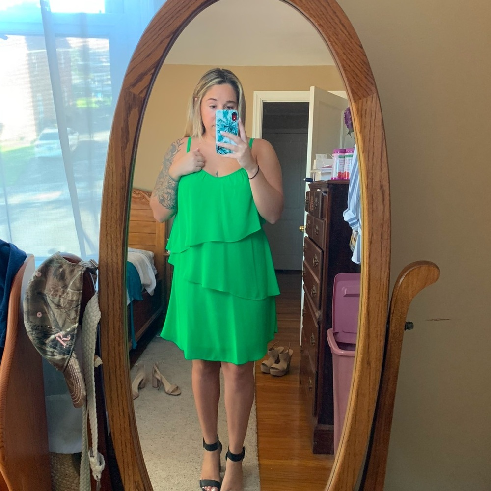 Ralph Lauren Green Layered Dress